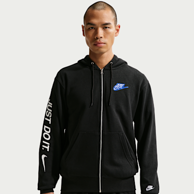 Nike Sportswear Club Men's French Terry Full-Zip Hoodie. Nike ID